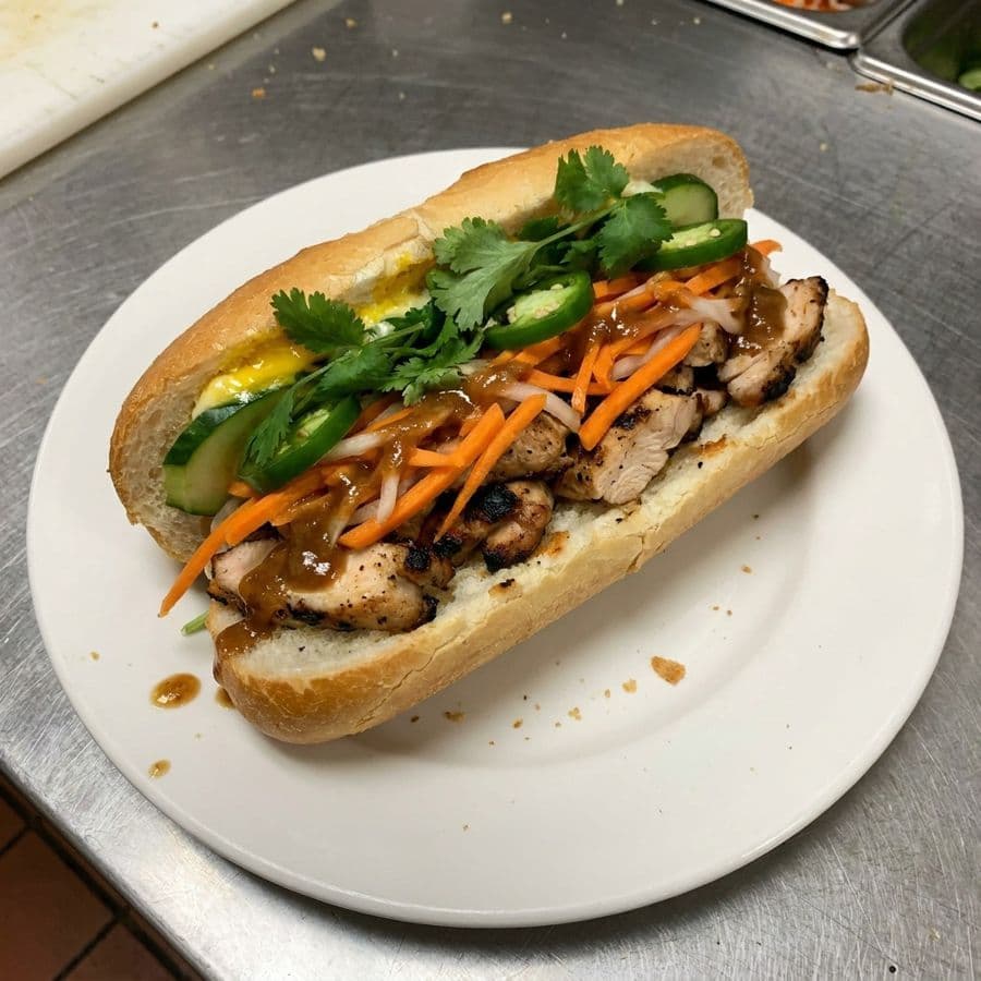 1F. Grilled Chicken Sandwich / Bánh mì gà nướng